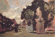 Tina Blau In the Tuileries Gardens (sunny Day) (nn02) painting
